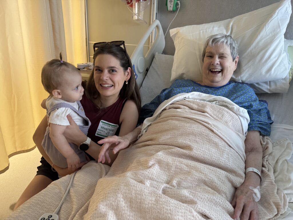 Visting Grandma in the hospital