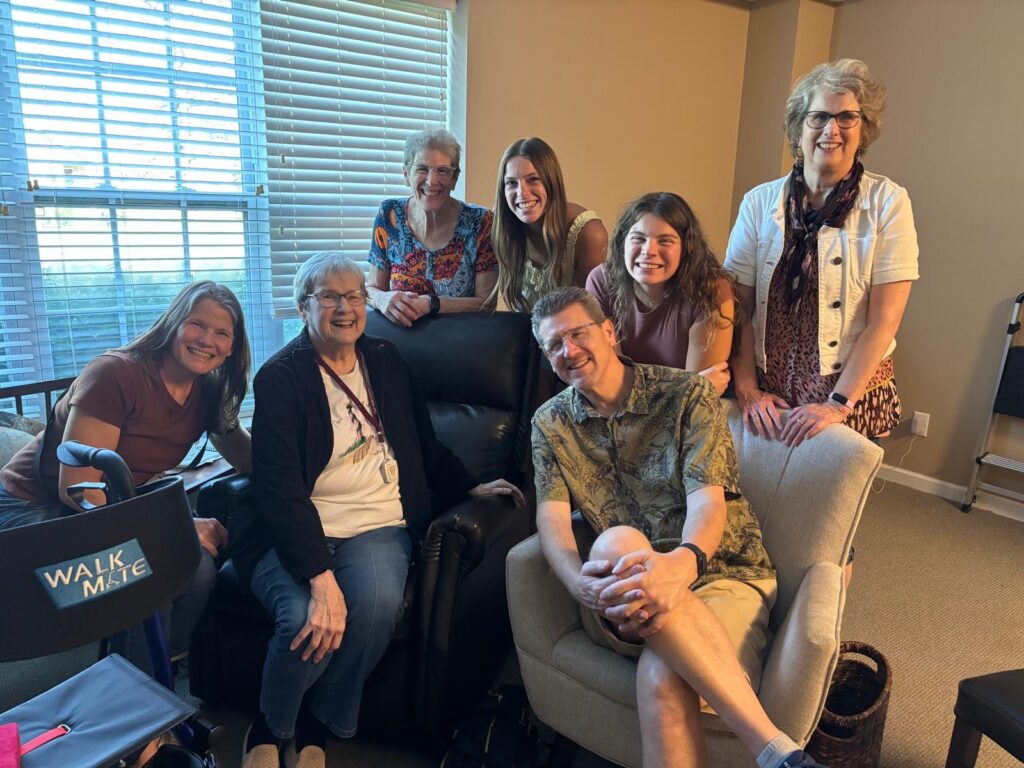 Gathering in Grandma's apartment